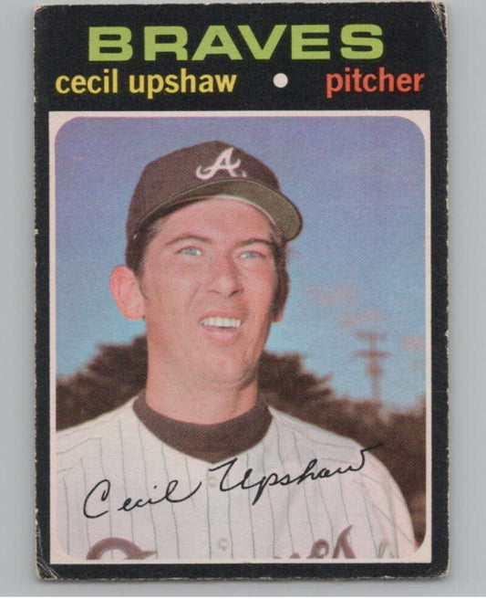 1971 O-Pee-Chee #223 Cecil Upshaw  Atlanta Braves  V101533 Image 1