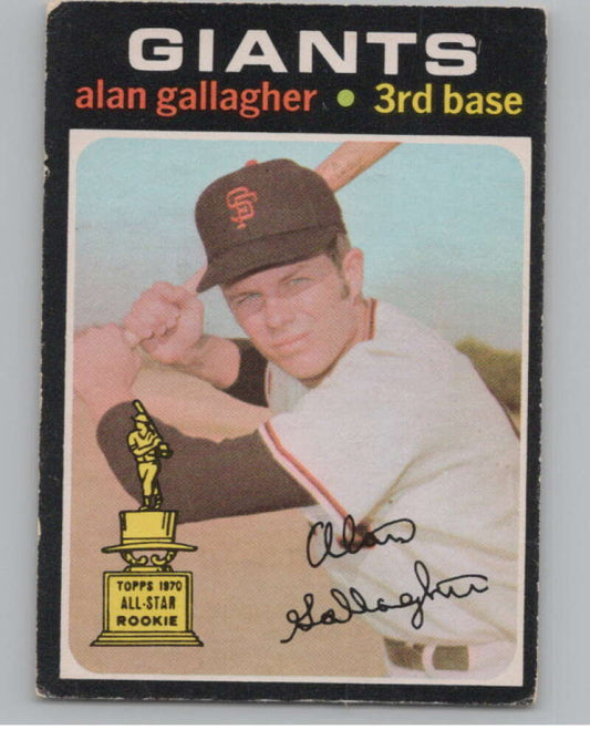 1971 O-Pee-Chee #224 Alan Gallagher RC Rookie Giants  V101534 Image 1