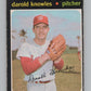 1971 O-Pee-Chee #261 Darold Knowles  Washington Senators  V101541 Image 1