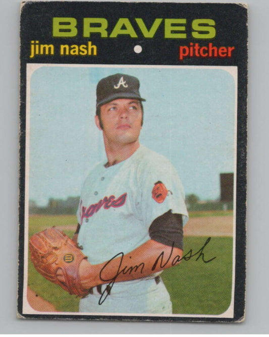 1971 O-Pee-Chee #306 Jim Nash  Atlanta Braves  V101544 Image 1