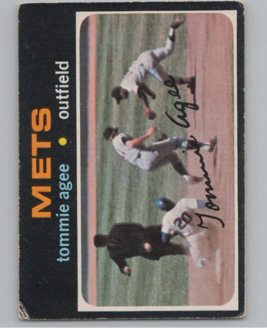 1971 O-Pee-Chee #310 Tommie Agee  New York Mets  V101545 Image 1