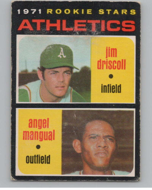 1971 O-Pee-Chee #317 Jim Driscoll/Angel Mangual RC Rookie  V101547 Image 1