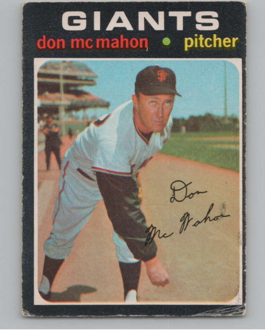1971 O-Pee-Chee #354 Don McMahon  San Francisco Giants  V101549 Image 1