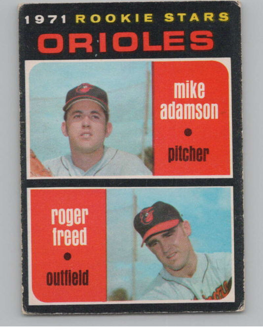 1971 O-Pee-Chee #362 Mike Adamson/Roger Freed RC Rookie  V101551 Image 1