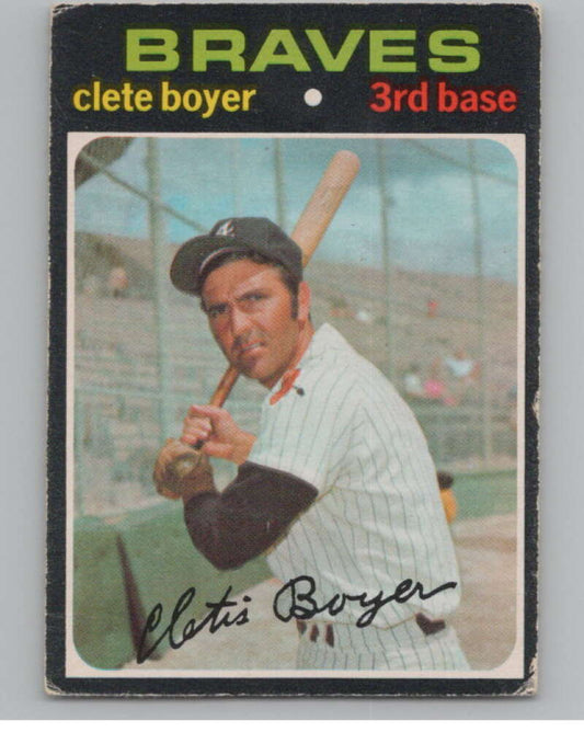 1971 O-Pee-Chee #374 Clete Boyer  Atlanta Braves  V101552 Image 1