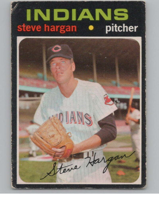 1971 O-Pee-Chee #375 Steve Hargan  Cleveland Indians  V101553 Image 1