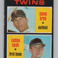 1971 O-Pee-Chee #391 Steve Brye/Cotton Nash RC Rookie Twins  V101555 Image 1