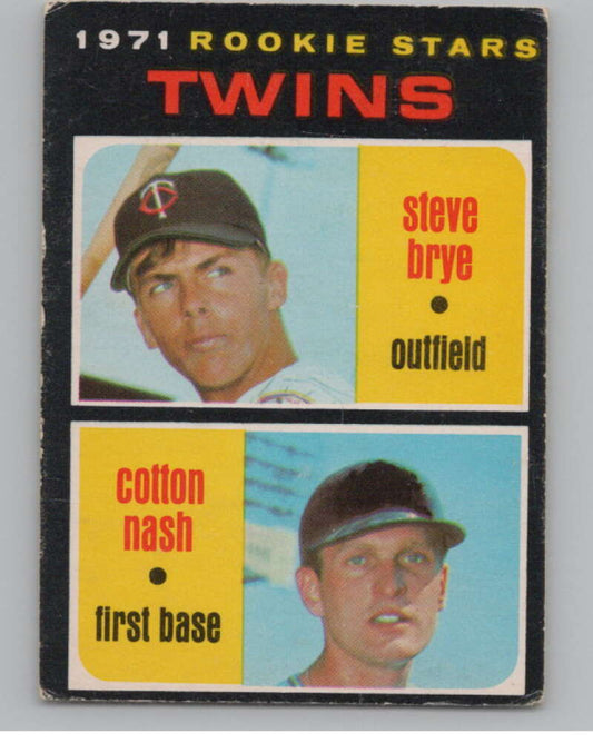 1971 O-Pee-Chee #391 Steve Brye/Cotton Nash RC Rookie Twins  V101555 Image 1