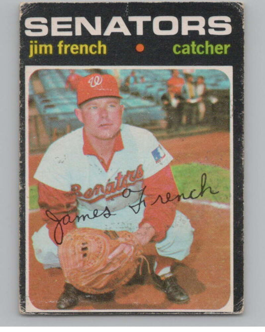 1971 O-Pee-Chee #399 Jim French  Washington Senators  V101556 Image 1