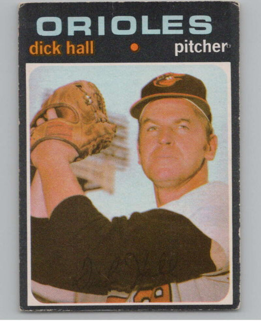 1971 O-Pee-Chee #417 Dick Hall  Baltimore Orioles  V101557 Image 1