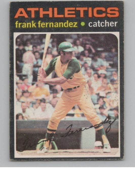1971 O-Pee-Chee #468 Frank Fernandez  Oakland Athletics  V101559 Image 1