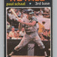 1971 O-Pee-Chee #487 Paul Schaal  Kansas City Royals  V101561 Image 1