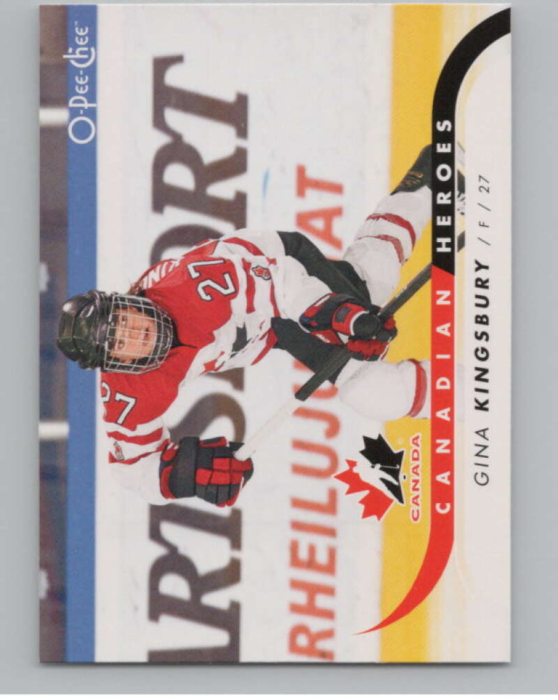 2009-10 O-Pee-Chee Canadian Heroes #CBGK Gina Kingsbury   V101597 Image 1