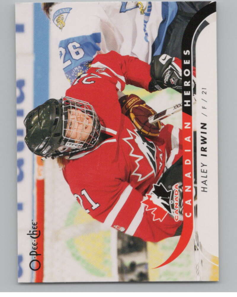 2009-10 O-Pee-Chee Canadian Heroes #CBHI Haley Irwin   V101601 Image 1