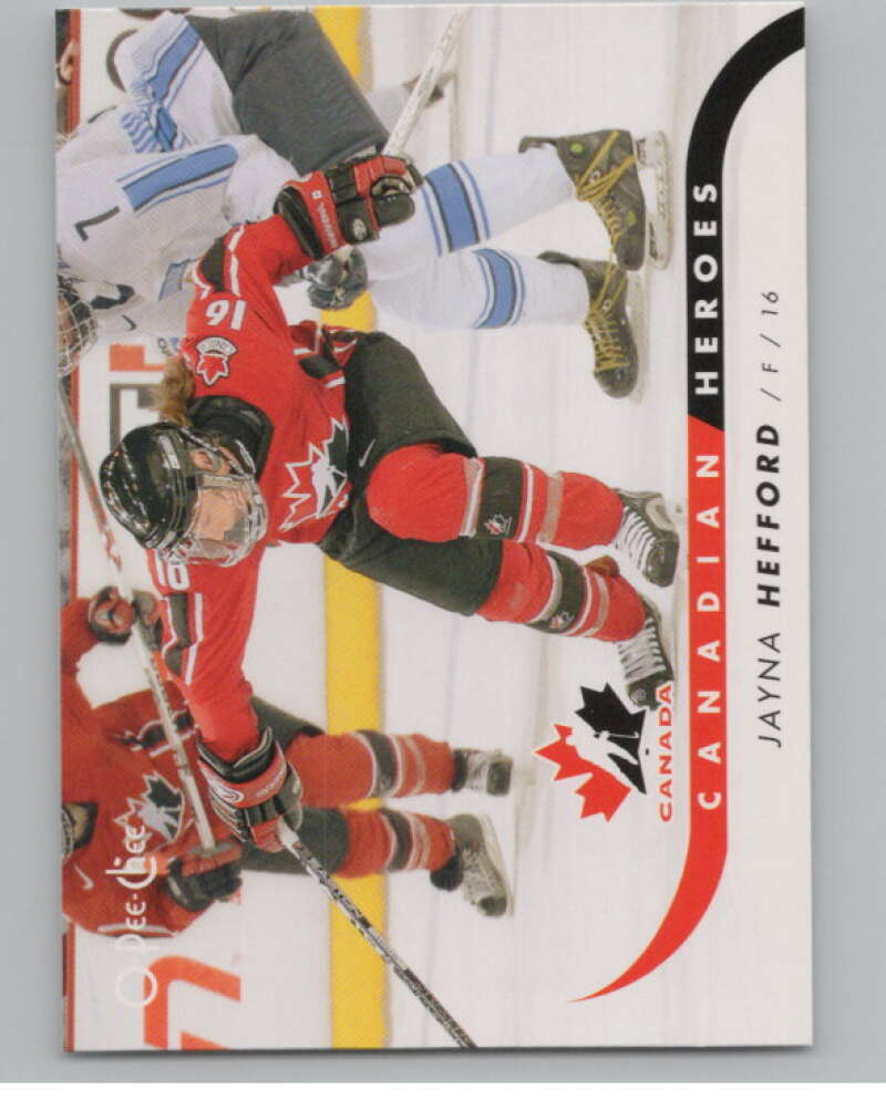2009-10 O-Pee-Chee Canadian Heroes #CBJH Jayna Hefford   V101606 Image 1