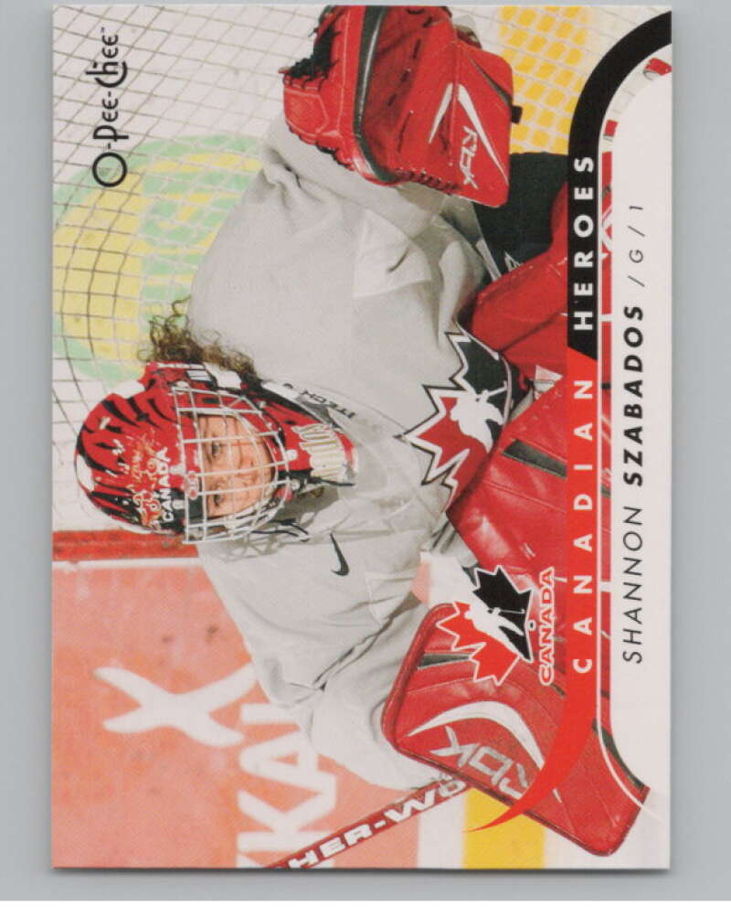 2009-10 O-Pee-Chee Canadian Heroes #CBSS Shannon Szabados   V101630 Image 1