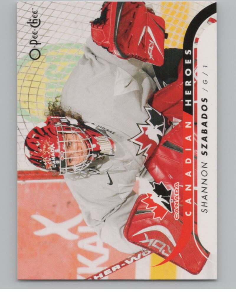 2009-10 O-Pee-Chee Canadian Heroes #CBSS Shannon Szabados   V101632 Image 1