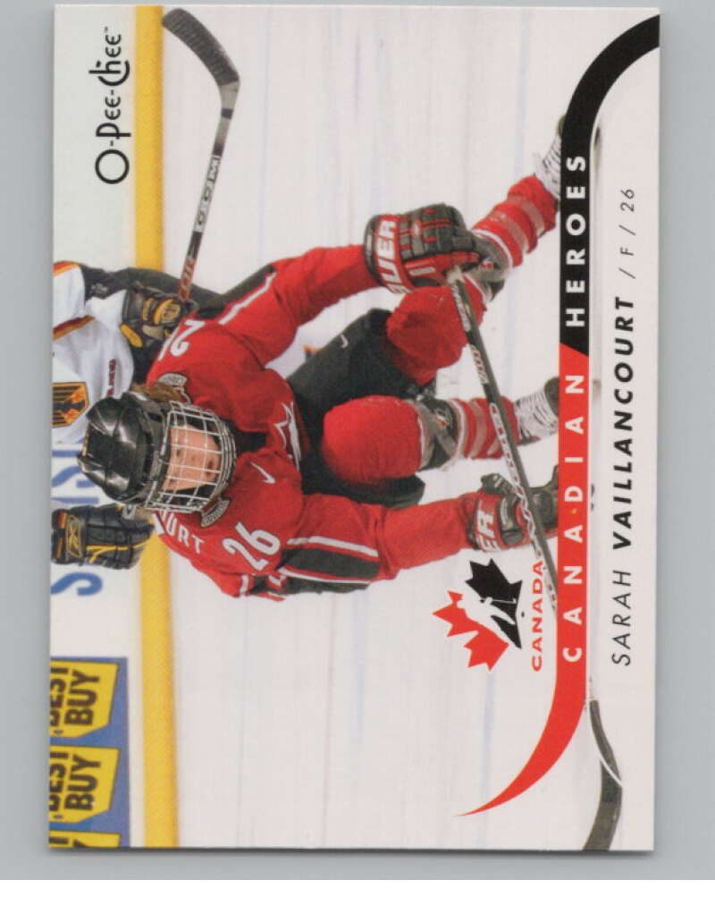 2009-10 O-Pee-Chee Canadian Heroes #CBSV Sarah Vaillancourt   V101635 Image 1