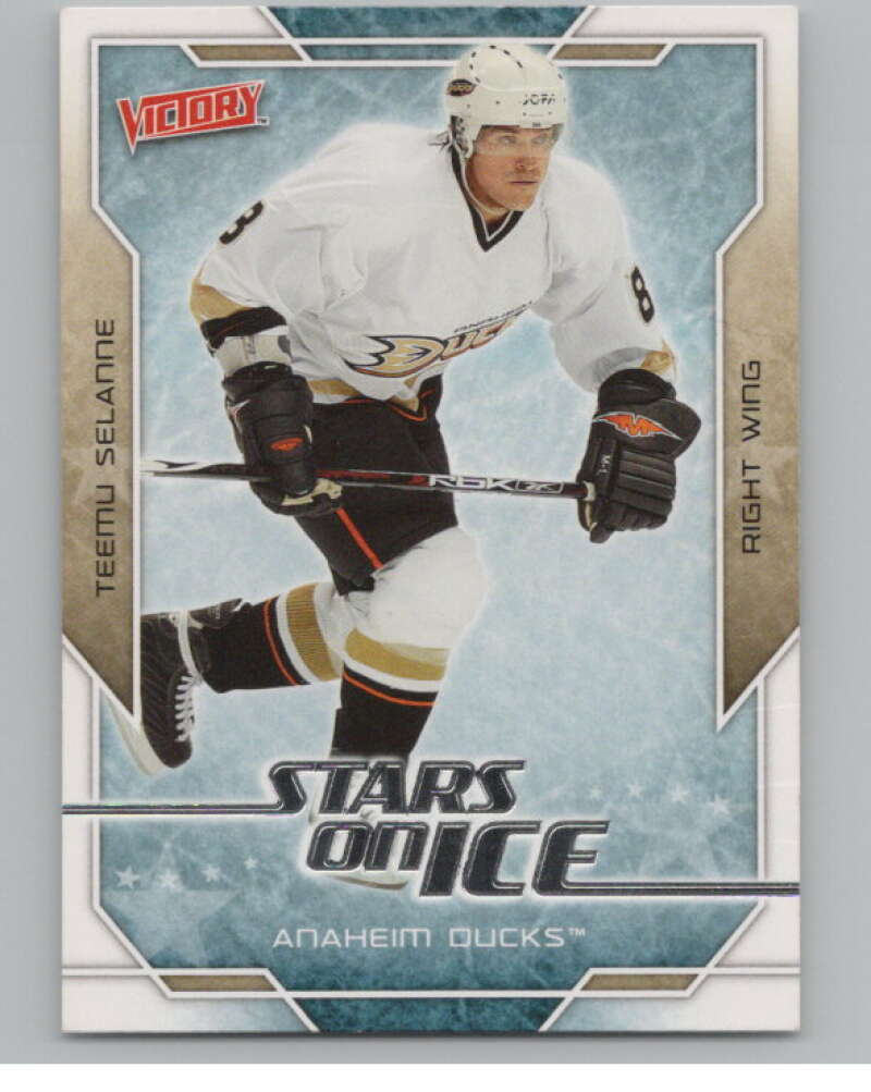 2007-08 Upper Deck Victory Stars on Ice #SI13 Teemu Selanne Ducks  V101645 Image 1