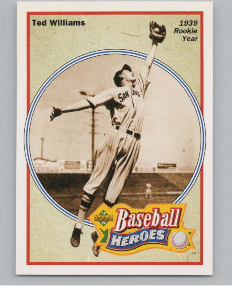 1992 Upper Deck Ted Williams Heroes #28 Ted Williams   Red Sox  V101654 Image 1
