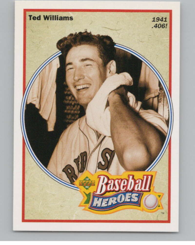 1992 Upper Deck Ted Williams Heroes #29 Ted Williams   Red Sox  V101655 Image 1
