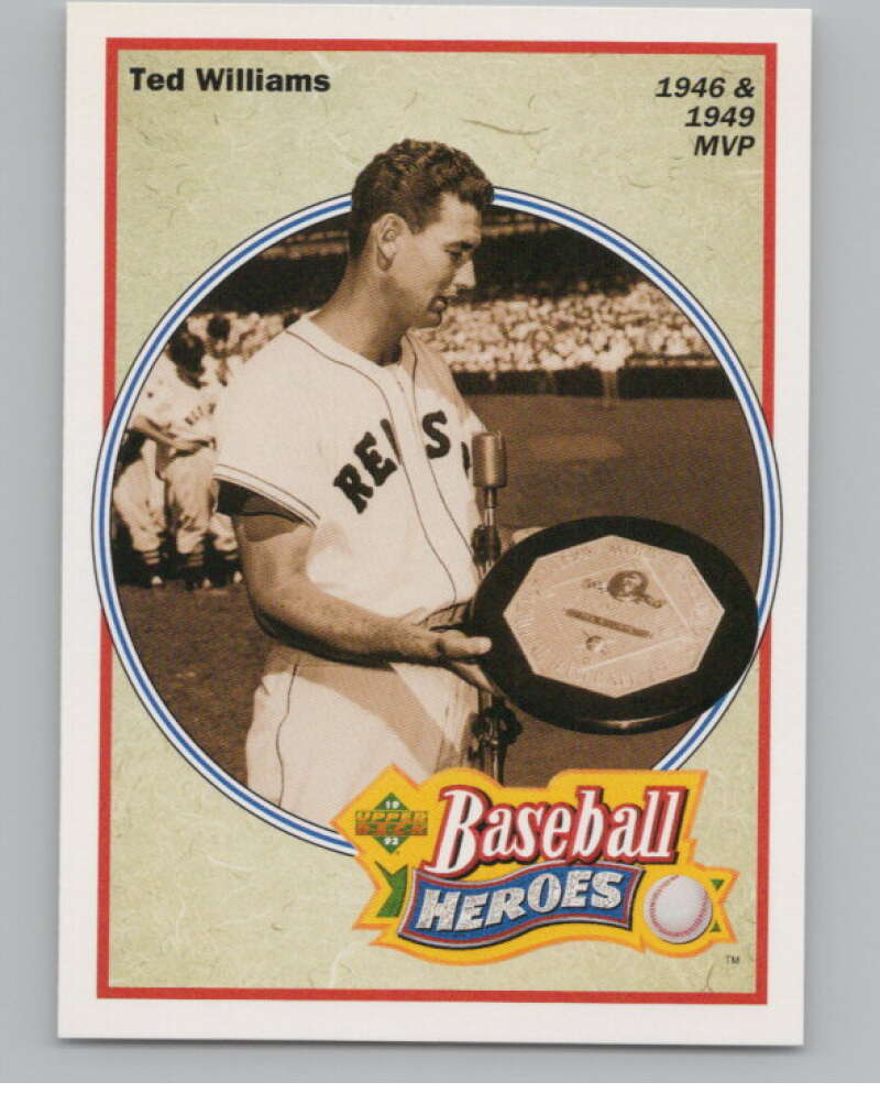1992 Upper Deck Ted Williams Heroes #31 Ted Williams   Red Sox  V101657 Image 1