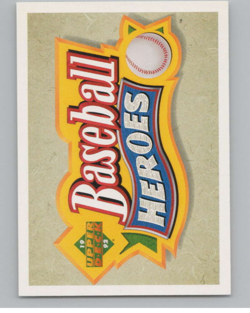 1992 Upper Deck Ted Williams Heroes #NNO Ted Williams Header  V101663 Image 1