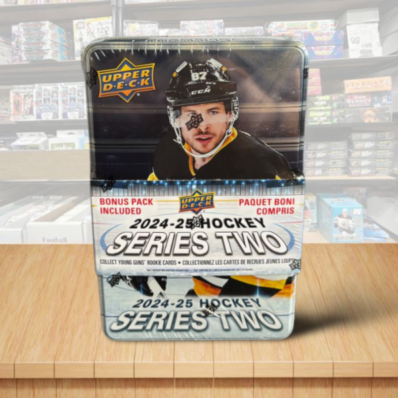 2024-25 Upper Deck Series 2 Hockey Sealed Tin - 9 Packs Per TIn Image 1