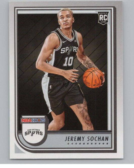 2022-23 Panini NBA Hoops #239 Jeremy Sochan  RC Rookie Spurs  V101670 Image 1