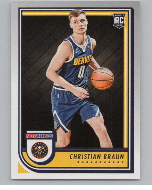 2022-23 Panini NBA Hoops #251 Christian Braun RC Rookie Nuggets  V101671 Image 1