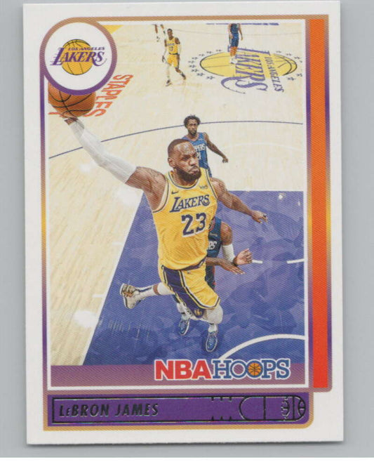 2021-22 Panini Hoops #136 LeBron James  Los Angeles Lakers  V101677 Image 1