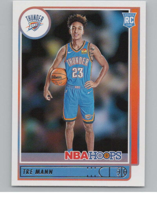 2021-22 Panini Hoops #237 Tre Mann  RC Rookie Oklahoma City Thunder  V101690 Image 1