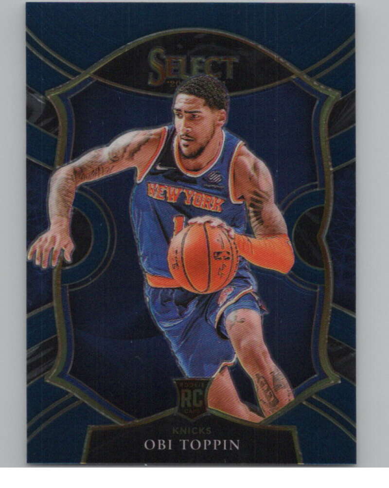 2020-21 Panini Select Blue #68 Obi Toppin Concourse  New York Knicks  V101698 Image 1