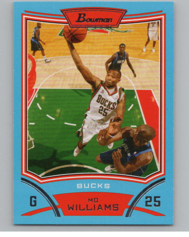2008-09 Bowman Blue #43 Mo Williams 32/499 Milwaukee Bucks  V101704 Image 1