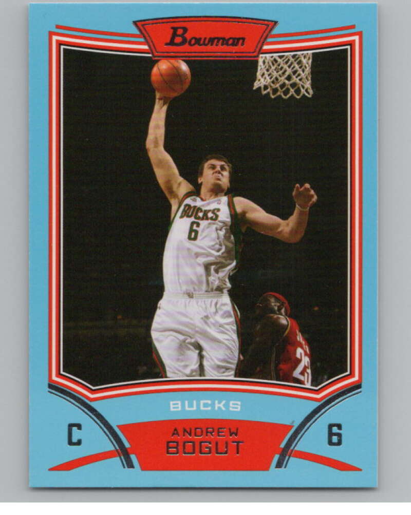 2008-09 Bowman Blue #59 Andrew Bogut 88/499 Milwaukee Bucks  V101705 Image 1