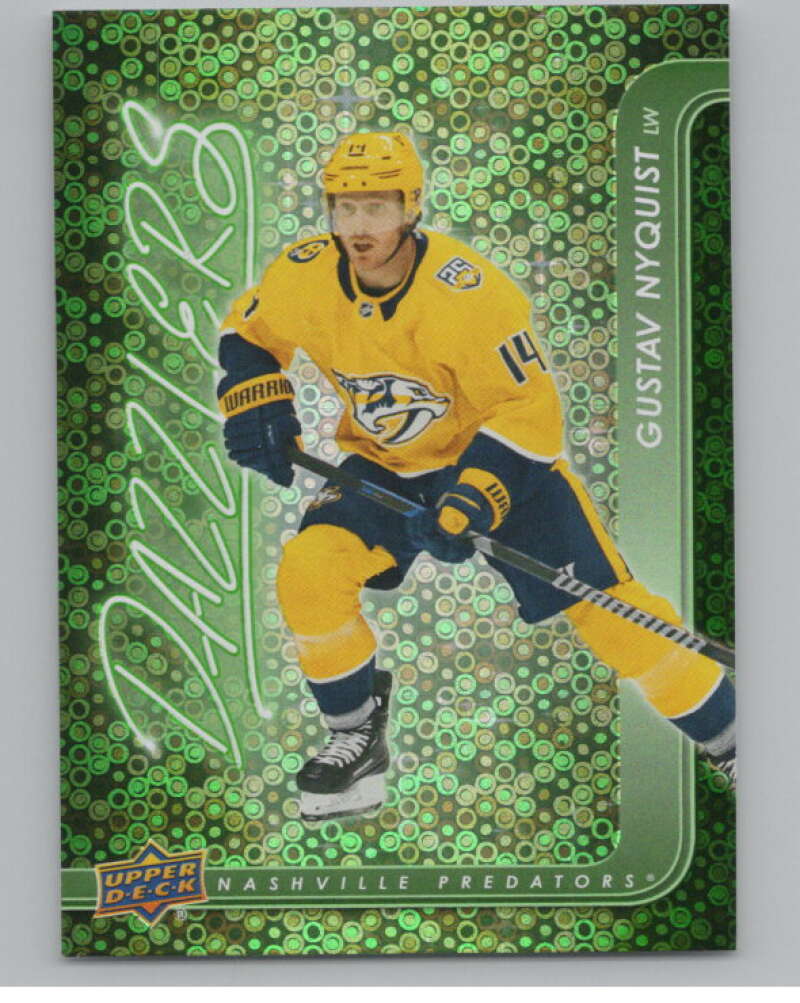 2024-25 Upper Deck Dazzlers Green #DZ-1 Gustav Nyquist  V102093 Image 1