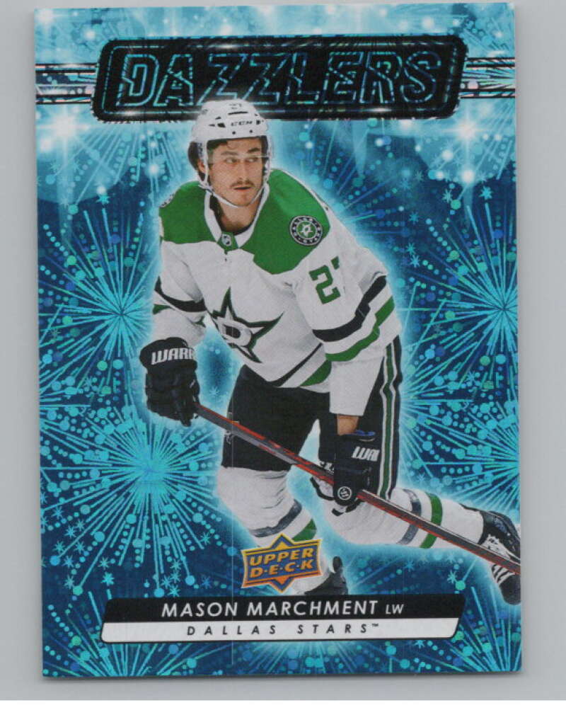 2023-24 Upper Deck Dazzlers Blue #DZ-3 Mason Marchment  Dallas Stars  V102094 Image 1
