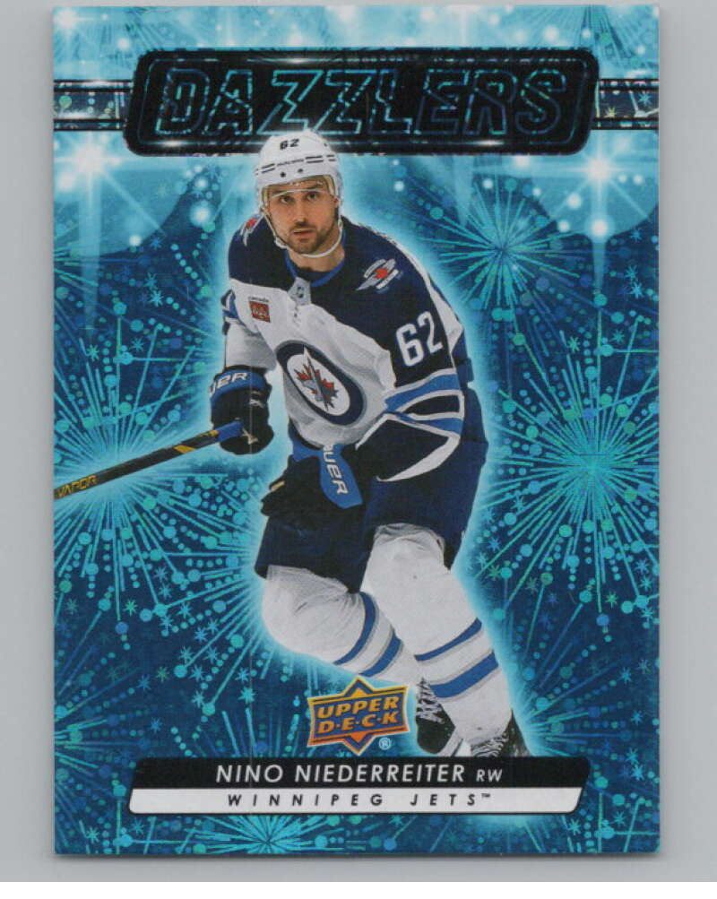 2023-24 Upper Deck Dazzlers Blue #DZ-9 Nino Niederreiter  Winnipeg Jets  V102095 Image 1