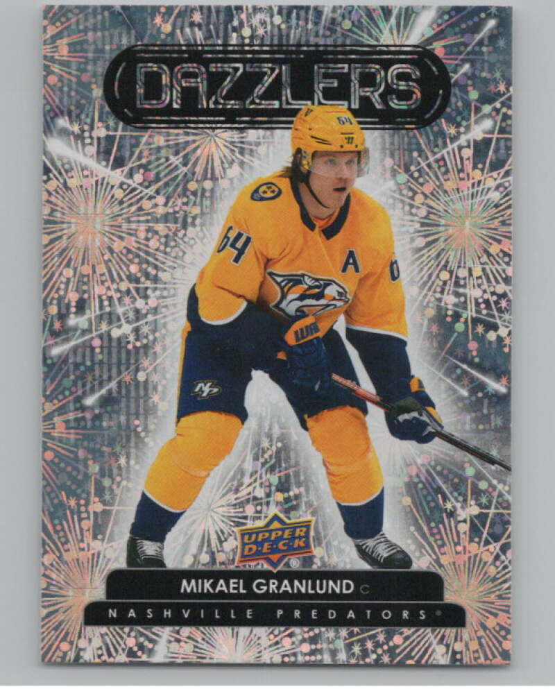 2022-23 Upper Deck Dazzlers Orange #DZ-17 Mikael Granlund Predators  V102098 Image 1