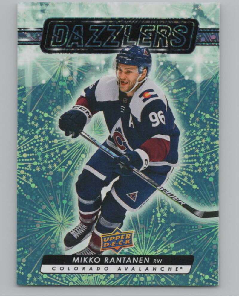 2023-24 Upper Deck Dazzlers Green #DZ-4 Mikko Rantanen Avalanche  V102099 Image 1
