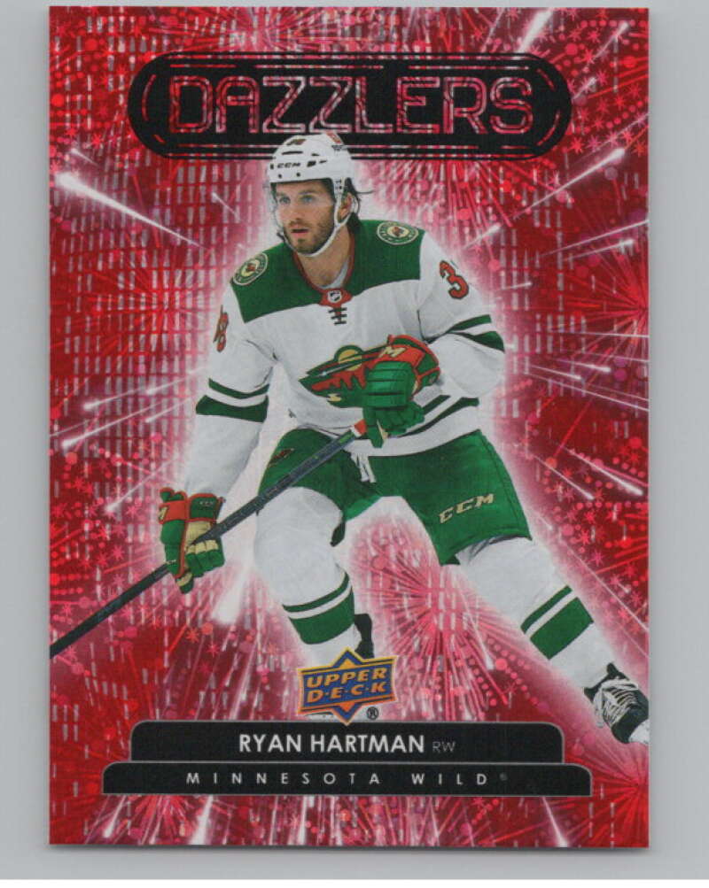 2022-23 Upper Deck Dazzlers Red #DZ-11 Ryan Hartman  Minnesota Wild  V102102 Image 1