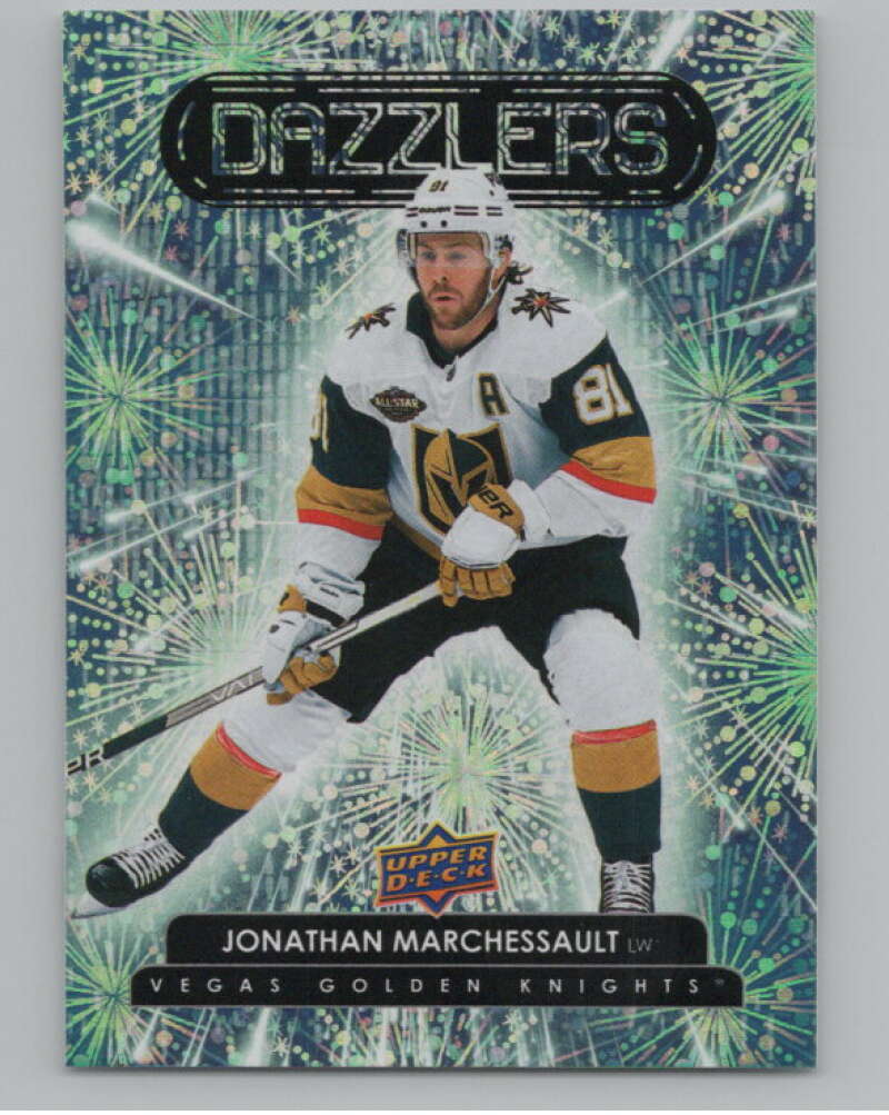 2022-23 Upper Deck Dazzlers Green #DZ-21 Jonathan Marchessault Knights  V102108 Image 1