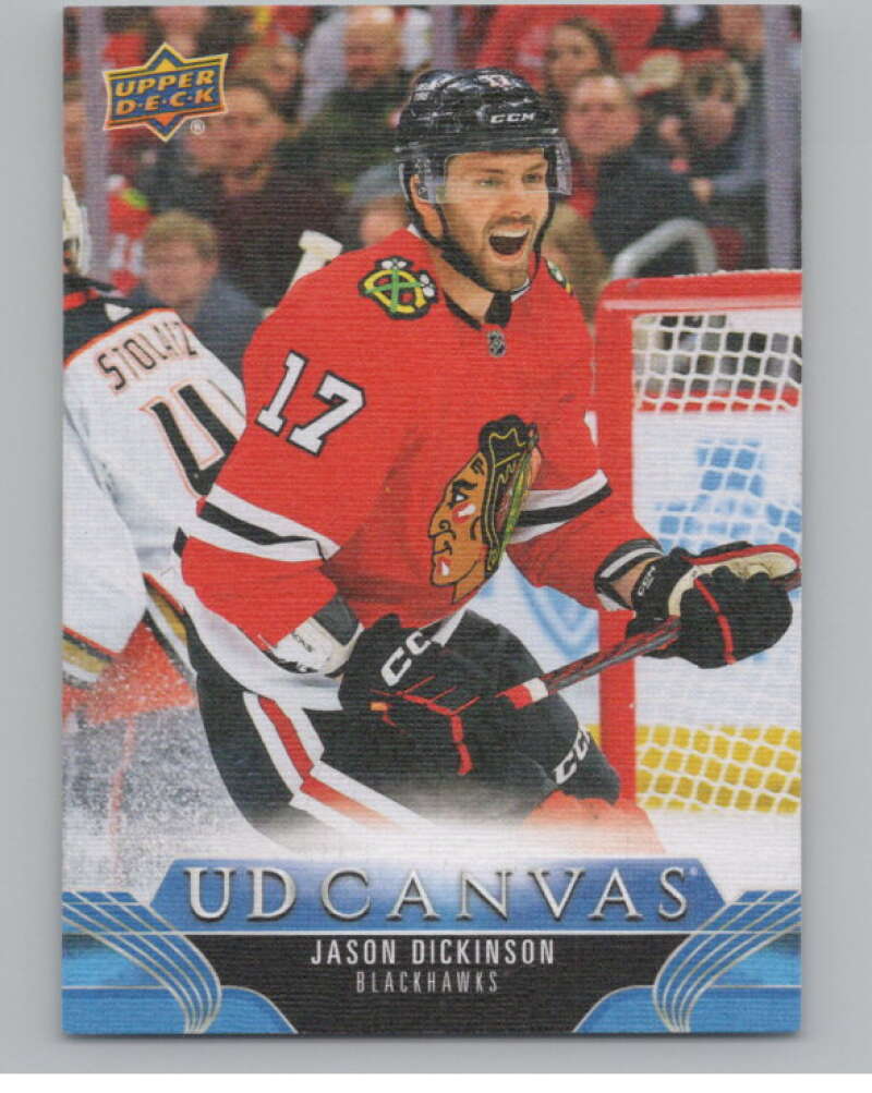 2023-24 Upper Deck UD Canvas #C16 Jason Dickinson Chicago Blackhawks  V102110 Image 1