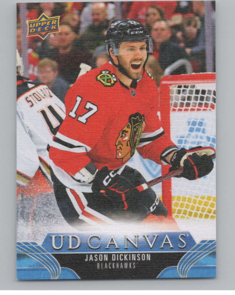 2023-24 Upper Deck UD Canvas #C16 Jason Dickinson Chicago Blackhawks  V102111 Image 1