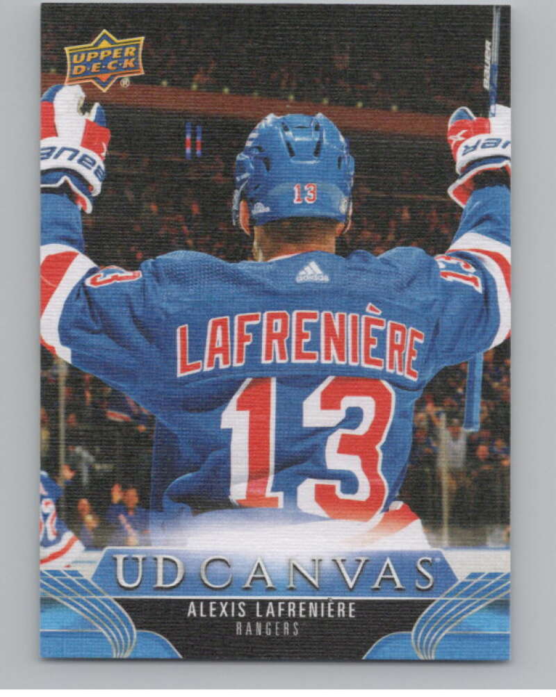 2023-24 Upper Deck UD Canvas #C52 Alexis Lafreniere  New York Rangers  V102113 Image 1