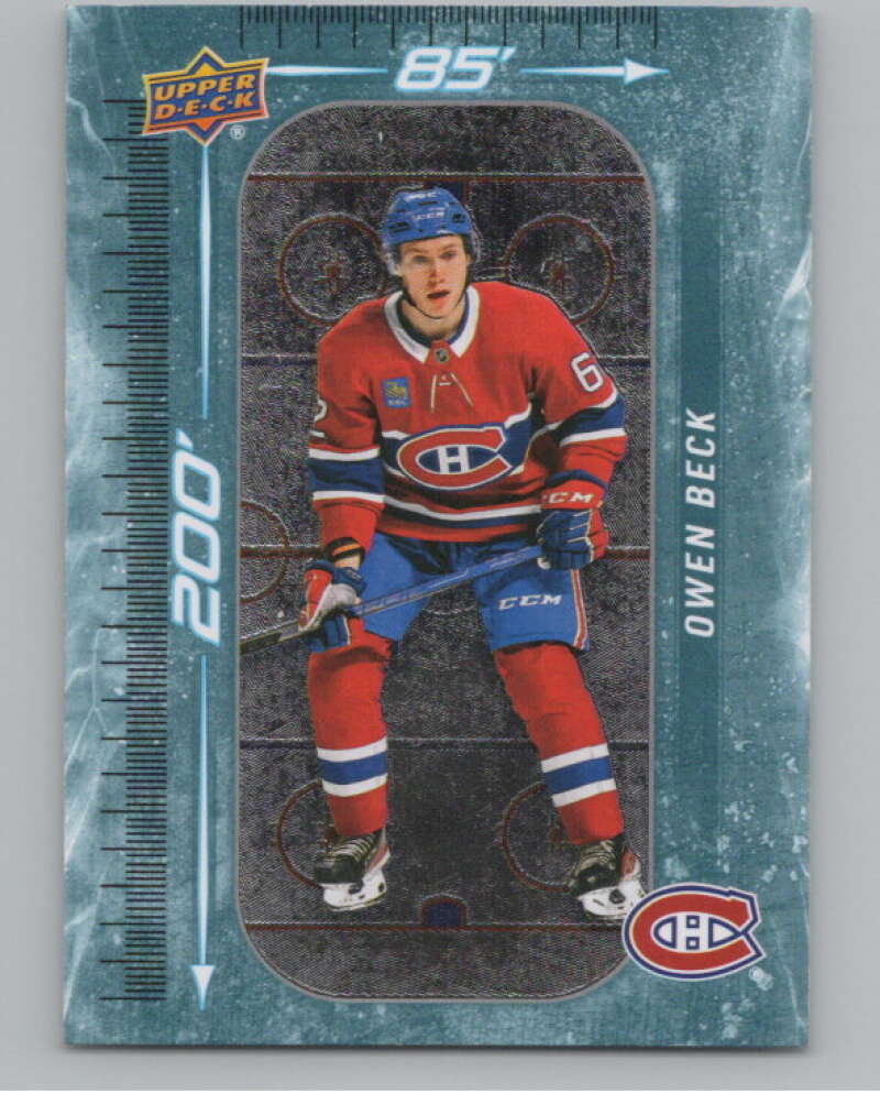 2023-24 Upper Deck 200' x 85' #DM-11 Owen Beck  RC Rookie  V102119 Image 1