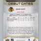 2023-24 Upper Deck Debut Dates #DD-12 David Gust  Chicago Blackhawks  V102123 Image 2