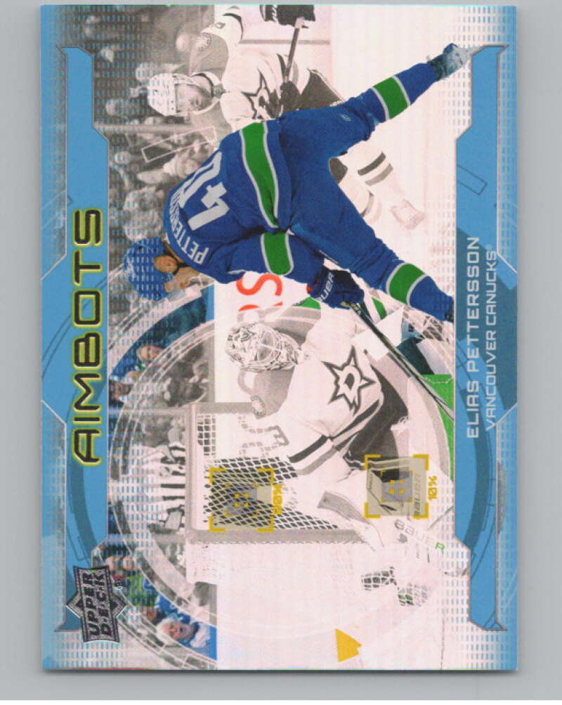 2024-25 Upper Deck Aimbot #AB-5 Elias Pettersson  Vancouver Canucks  V102130 Image 1