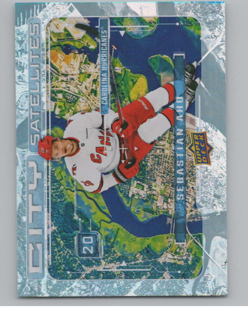 2024-25 Upper Deck City Satellites #CS-17 Sebastian Aho Hurricanes  V102150 Image 1