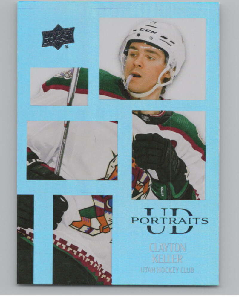 2024-25 Upper Deck UD Portraits #P-3 Clayton Keller  RC Rookie Coyotes  V102153 Image 1